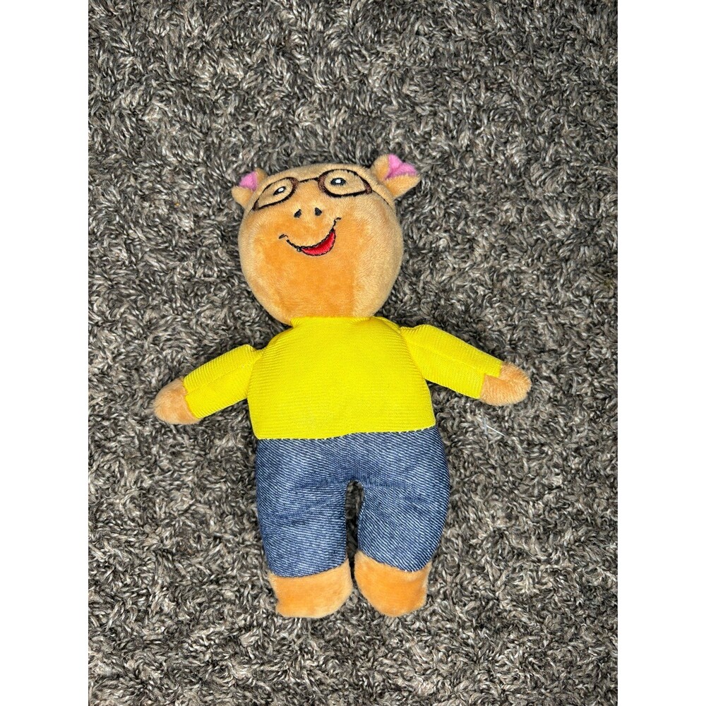 Mini Arthur Plush Toy 6” – Vintage PBS Kids Stuffed Animal – Preowned